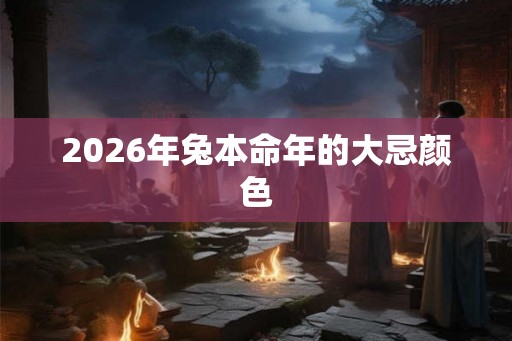 2026年兔本命年的大忌颜色
