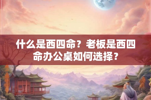 什么是西四命？老板是西四命办公桌如何选择？