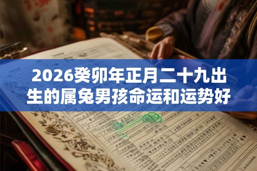 2026癸卯年正月二十九出生的属兔男孩命运和运势好吗? 2026癸卯年正月二十九出生的属兔男孩命运和运势好吗?