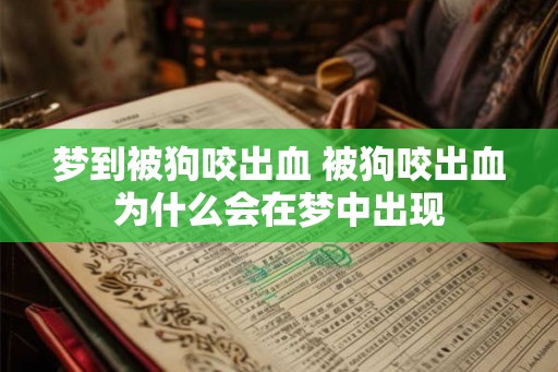 梦到被狗咬出血 被狗咬出血为什么会在梦中出现