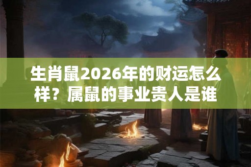 生肖鼠2026年的财运怎么样？属鼠的事业贵人是谁