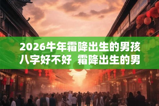 2026牛年霜降出生的男孩八字好不好 霜降出生的男孩运势怎么样 2026牛年霜降出生的男孩八字好不好 霜降出生的男孩运势怎么样