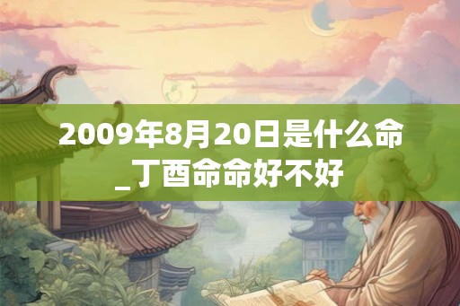 2009年8月20日是什么命_丁酉命命好不好