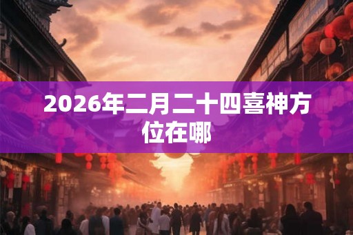 2026年二月二十四喜神方位在哪