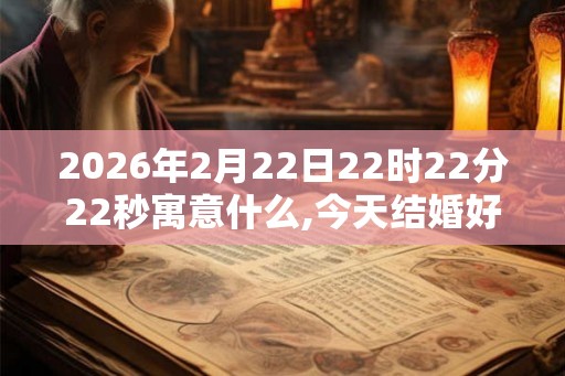 2026年2月22日22时22分22秒寓意什么,今天结婚好吗 2026年2月22日22时22分22秒寓意什么,今天结婚好吗