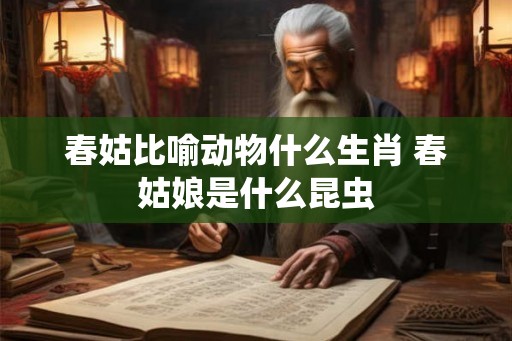 春姑比喻动物什么生肖 春姑娘是什么昆虫 春姑比喻动物什么生肖 春姑娘是什么昆虫