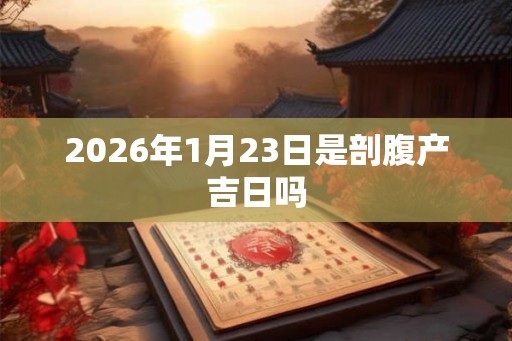 2026年1月23日是剖腹产吉日吗 2026年1月23日是剖腹产吉日吗