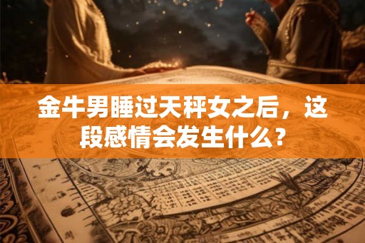 金牛男睡过天秤女之后，这段感情会发生什么？