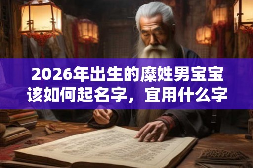 2026年出生的糜姓男宝宝该如何起名字,宜用什么字。 2026年出生的糜姓男宝宝该如何起名字,宜用什么字。