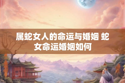 属蛇女人的命运与婚姻 蛇女命运婚姻如何 属蛇女人的命运与婚姻 蛇女命运婚姻如何