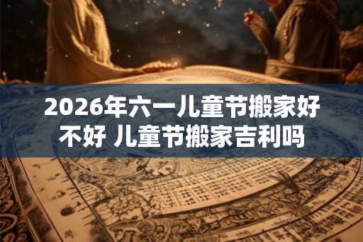 2026年六一儿童节搬家好不好 儿童节搬家吉利吗