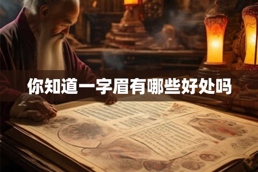 你知道一字眉有哪些好处吗