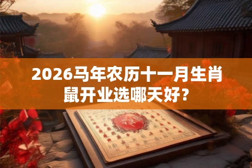 2026马年农历十一月生肖鼠开业选哪天好? 2026马年农历十一月生肖鼠开业选哪天好?
