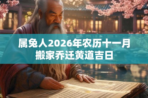 属兔人2026年农历十一月搬家乔迁黄道吉日