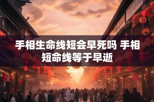 手相生命线短会早死吗 手相短命线等于早逝
