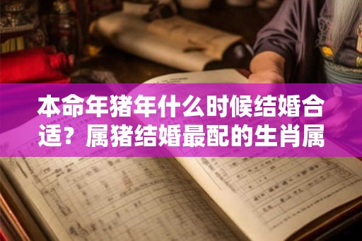 本命年猪年什么时候结婚合适？属猪结婚最配的生肖属相？