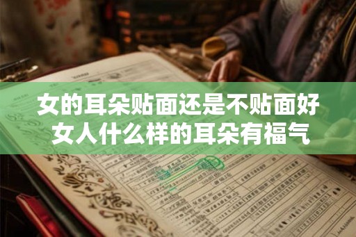 女的耳朵贴面还是不贴面好 女人什么样的耳朵有福气