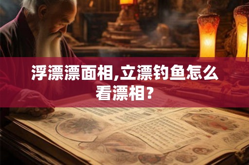 浮漂漂面相,立漂钓鱼怎么看漂相? 浮漂漂面相,立漂钓鱼怎么看漂相?