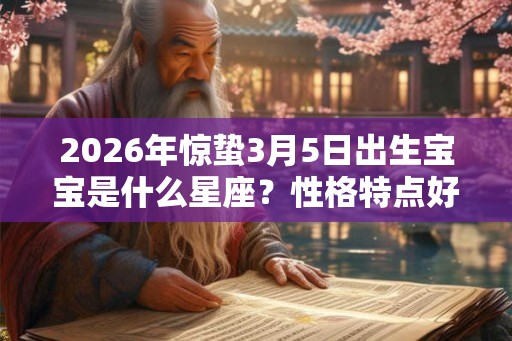 2026年惊蛰3月5日出生宝宝是什么星座？性格特点好不好？