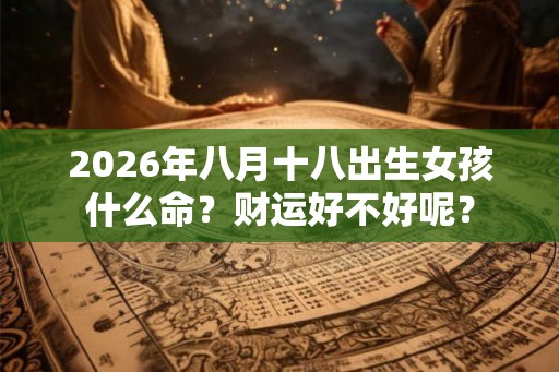 2026年八月十八出生女孩什么命？财运好不好呢？