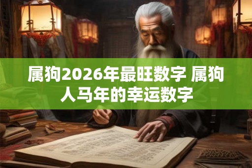 属狗2026年最旺数字 属狗人马年的幸运数字
