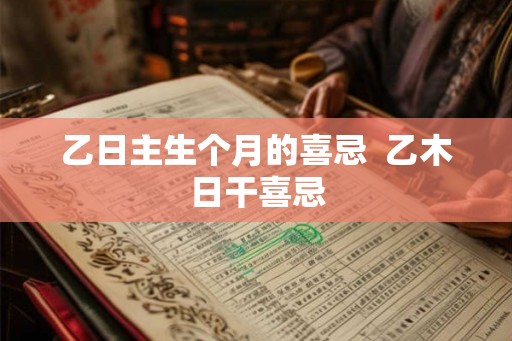 乙日主生个月的喜忌  乙木日干喜忌