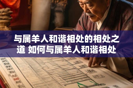 与属羊人和谐相处的相处之道 如何与属羊人和谐相处