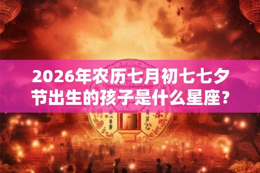 2026年农历七月初七七夕节出生的孩子是什么星座? 2026年农历七月初七七夕节出生的孩子是什么星座?