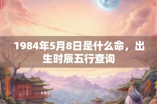 1984年5月8日是什么命，出生时辰五行查询