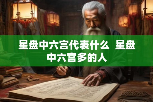 星盘中六宫代表什么  星盘中六宫多的人