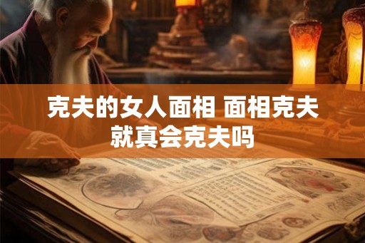 克夫的女人面相 面相克夫就真会克夫吗