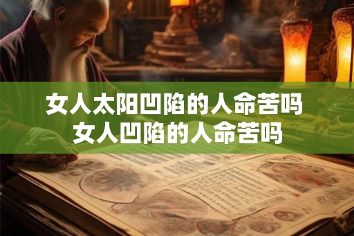 女人太阳凹陷的人命苦吗 女人凹陷的人命苦吗