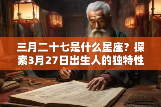 三月二十七是什么星座？探索3月27日出生人的独特性格和命运