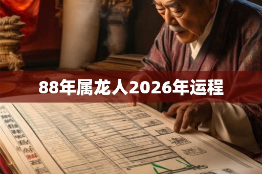 88年属龙人2026年运程