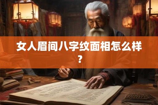 女人眉间八字纹面相怎么样？
