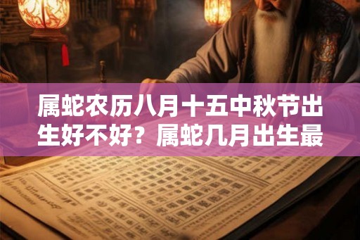 属蛇农历八月十五中秋节出生好不好？属蛇几月出生最好命？