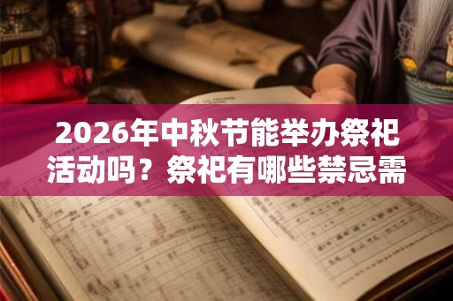 2026年中秋节能举办祭祀活动吗？祭祀有哪些禁忌需要注意？