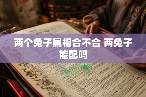 两个兔子属相合不合 两兔子能配吗