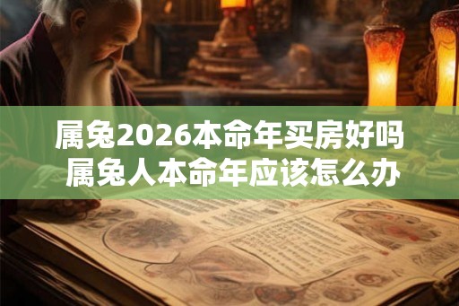 属兔2026本命年买房好吗 属兔人本命年应该怎么办