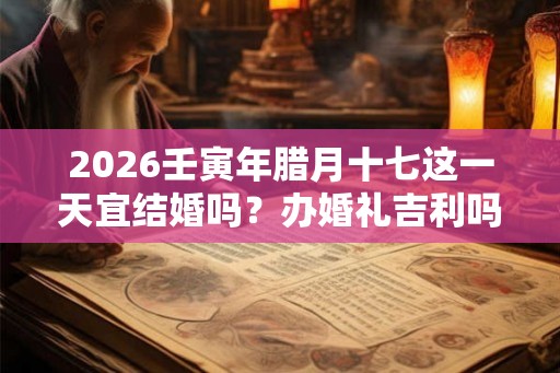 2026壬寅年腊月十七这一天宜结婚吗？办婚礼吉利吗？