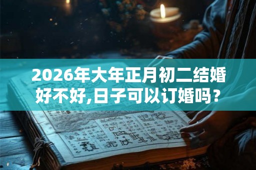 2026年大年正月初二结婚好不好,日子可以订婚吗？