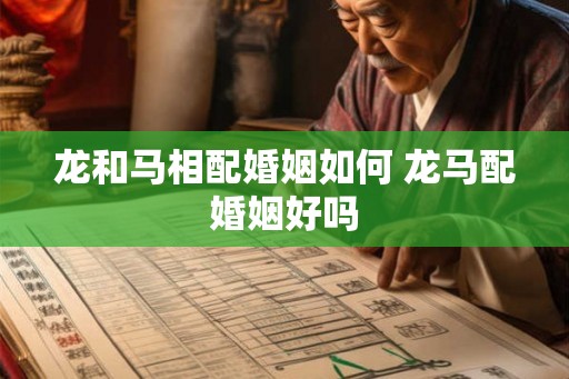 龙和马相配婚姻如何 龙马配婚姻好吗