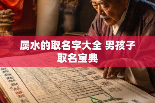 属水的取名字大全 男孩子取名宝典