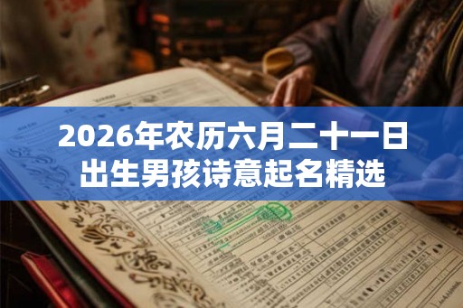 2026年农历六月二十一日出生男孩诗意起名精选