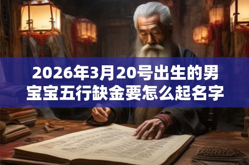2026年3月20号出生的男宝宝五行缺金要怎么起名字