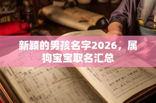 新颖的男孩名字2026，属狗宝宝取名汇总