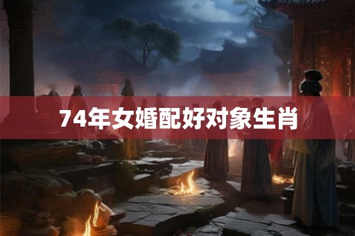 74年女婚配好对象生肖