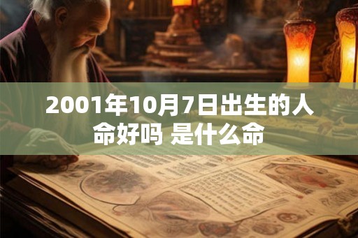 2001年10月7日出生的人命好吗 是什么命
