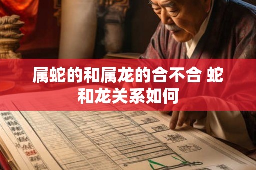 属蛇的和属龙的合不合 蛇和龙关系如何 属蛇的和属龙的合不合 蛇和龙关系如何