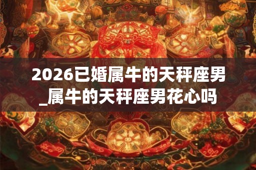 2026已婚属牛的天秤座男_属牛的天秤座男花心吗